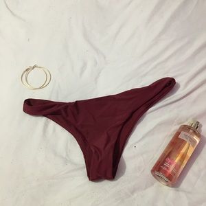 Red Burgundy Thong Bathing Suit 🌹